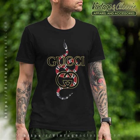 gucci snake print tee|black gucci snake shirt.